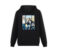 SHANGKEAI The Fonz Richie Cool Happy Days Printing Graphic Mens Sweatshirts Unisex Black Hooded 3XL