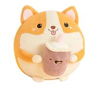 SHANGMAOYO Shiab Inu Oreiller Shiba Inu Peluche Jouet Kawaii Corgi Peluche Animal Shiba Inu Peluche OreillerCorgi Coussin Étreinte Cadeaux Décor 30cm (Loucher)
