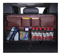 SHANGSHUAI Organisateur Coffre Voiture pour Audi A1 A3 A4 A5 A6 A7 A8, Pliables Sac de Rangement de Dossier Siège Multi Suspendu Nets Accessoires,B/Coffee