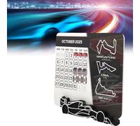 SHANGYU Calendrier F1 2025, calendrier de table 2025 avec support de voiture F1, calendrier de course F1, calendrier de course Formule 1, calendrier de course Formula 1 2025, calendrier de bureau 2025