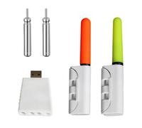 SHANGYU Lumière LED rechargeable pour canne à pêche, bâtons lumineux pour pêche de nuit, lumière LED de nuit pour canne à pêche lumineuse, indicateur de morsure de bâton lumineux, pour canne à pêche