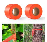 Shangyuan Lot de 2 rubans de marquage de sentiers de chasse, ruban de signalisation non adhésif pour le suivi des arbres, des branches, un chemin de chasse, un support de chasse, ruban fluorescent