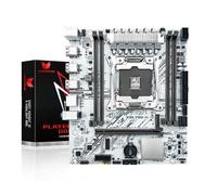 SHANGZHAOYUAN X99 LGA 2011-3 Carte mère Micro ATX Server Carte mère pour Intel E5 V3 V4 et Core i7 Series, DDR4 Max 128 Go, NVME/NGFF M.2, PCIe X16, Gigabit LAN (X99 PR9-H1 Blanc)