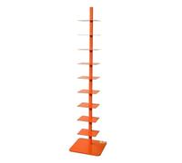 SHANHENGYUN Bibliothèque verticale étroite à 9 niveaux en métal pour la maison ou le bureau, étagère de rangement durable, noir (A1)