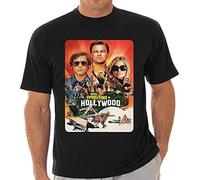 shanjia Hot Once Upon A Time in Hollywood Movie T Shirt Black 3XL