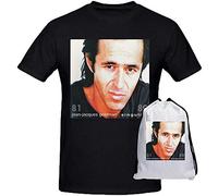 shanjia Jean Jacques Goldman Singulier Shirts 100 Cotton Men Round Neck Black M