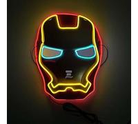 SHANJIA Masque d'Halloween, Masque d'éclairage, LED Light Up Scary Skull Mask pour Halloween Festival Cosplay Masquerade Carnival Party (Style 12)