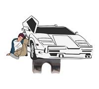 Shanker Golf Jordan B Marqueur de balle de golf amusant et clip pour chapeau - Accessoires de golf amusants - Marqueur de balle de golf magnétique parodie - Outil de marqueur de balle de golf - Le