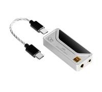 SHANLING Amplificateur de casque UA4, amplificateur DAC USB portable, prend en charge MQA 16X, 768 kHz DSD512, haute puissance de conduite pour Android/iOS/Mac/Windows, contrôle du volume de dongle,