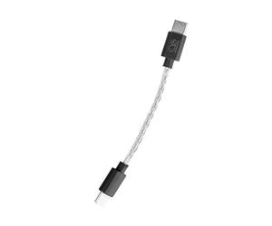 SHANLING Câble audio L3 de 12,7 cm / adaptateur son HiFi USB C vers C pour ampli de casque UA, câble audio blindé en feuille d'argent 24 AWG pour DAC, nylon tressé, anti-nœuds, anti-flexion