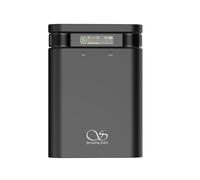 Shanling H2 Décodeur amplificateur de casque tout-en-un, Bluetooth 5.0, DAC 43198, USB XU208, sortie équilibrée 3,5 mm + 4,4 mm, écran avec batterie, lecture locale (noir)