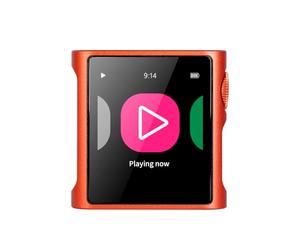 SHANLING M0 Pura Mini lecteur de musique Hi-Fi portable, écran tactile 1,54", Bluetooth 5.0, DAC CS43131, sortie 3,5 mm, sortie symétrique commutable, pour sport, jogging et entraînement (orange)