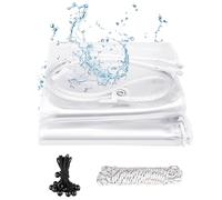 SHANNA Bache de Protection Exterieur, 420 g/m² 2x3m Imperméable Bâche Transparente avec Œillets Renfort, Bâches Résistante aux Intempéries avec Tendeur Elastique pour Meubles de Jardin, Piscine