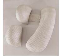 SHANNA Coussin de Grossesse pour Dormir, Oreiller de Corps Complet | Coussins de Maternité Ergonomique Soutien pour Le Dos, Hanches et Jambes des Femmes Enceintes, avec Une Housse en Lavable