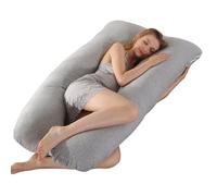 SHANNA Coussin de Grossesse pour Dormir, Oreiller de Corps Complet | Coussins de Maternité Ergonomique Soutien pour Le Dos, Hanches et Jambes des Femmes Enceintes, avec Une Housse en Lavable