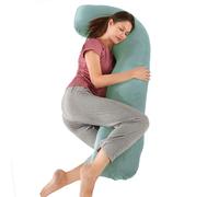 SHANNA Coussin de Grossesse pour Dormir, Oreiller de Corps Complet | Coussins de Maternité Ergonomique Soutien pour Le Dos, Hanches et Jambes des Femmes Enceintes, avec Une Housse en Lavable