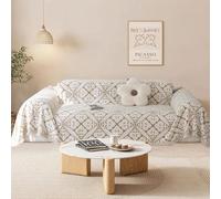 SHANNA - Couverture 1 2 3 4 Places en Forme de L d'angle Protege Canape, Protection Canape Chat Chiens Anti Griffe en Chenille AB Face Couvre Canapé Sofa Cover, Housse pour Meubles de Canapé