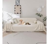 SHANNA Housse de canapé imperméable 2, 3 ou 4 places, anti-rayures, en forme de L, non adaptée aux animaux domestiques, protection toutes saisons pour causeuse, futon, canapé en forme de L