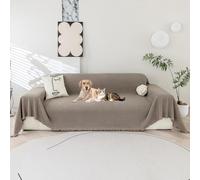 SHANNA Housse de canapé imperméable 2, 3 ou 4 places, anti-rayures, en forme de L, non adaptée aux animaux domestiques, protection toutes saisons pour causeuse, futon, canapé en forme de L