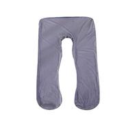 SHANNA Housse de Coussin de Corps, Taie d'oreiller de Maternité Doux Taie d'oreiller de Grossesse Facile à Installer Taie d'oreiller en Forme de U Lavable en Machine (Gris foncé)