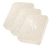 SHANNA Housses de coussin de canapé : Lot de 3 housses de coussin de canapé modernes en jacquard imperméable pour fauteuil, sofa, siège de sofa (beige)