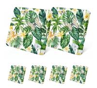SHANNA Lot de 6 housses de coussin imperméables pour canapé - Housses de coussin d'extérieur imprimées très élastiques et super douces pour meubles d'extérieur, canapé, animaux domestiques (motif-4)