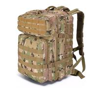 SHANNA Sac à Dos Militaire Tactique 45L de Grand Volume, Sac Multifonction Armée Molle Assaut Pack, Backpack Crossfit Randonnée pour Voyage Trekking Randonnée Camping École Pêche Alpinisme