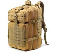 SHANNA Sac à Dos Militaire Tactique 45L de Grand Volume, Sac Multifonction Armée Molle Assaut Pack, Backpack Crossfit Randonnée pour Voyage Trekking Randonnée Camping École Pêche Alpinisme