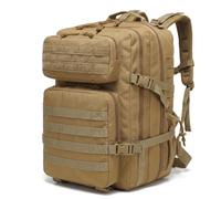 SHANNA Sac à Dos Militaire Tactique 45L de Grand Volume, Sac Multifonction Armée Molle Assaut Pack, Backpack Crossfit Randonnée pour Voyage Trekking Randonnée Camping École Pêche Alpinisme