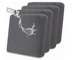 SHANNA Stretch Housse de Coussin de Canapé Antidérapante : Lot de 4 Housses de Coussin Extérieures, Confortables pour Animaux (Gris Foncé)