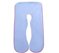 SHANNA Taie d'oreiller de Corps de Grossesse, Couverture 80 * 155CM de maternité de Forme de Coton U (Bleu + Violet)