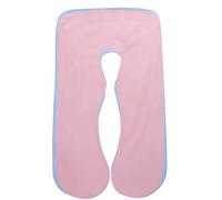 SHANNA Taie d'oreiller de Corps de Grossesse, Couverture 80 * 155CM de maternité de Forme de Coton U (Rose + Bleu)