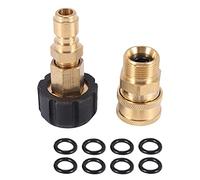 shanpu Adaptateur de Laveuse Pression Ensemble,M22 14Mm Pivotant M22 MéTrique Raccord,M22-14 Pivotant + 3/8Pouces Fiche,3/8Pouces DéConnexion + M22 Raccord Mâle Kit,5000 PSI