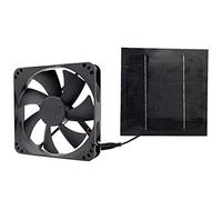 shanpu Ventilateur d'Extraction de Panneau Solaire 20 W 12 V Extracteur d'Air Mini Ventilateur Ventilateur Alimenté par Panneau Solaire pour Serre de Poulailler pour Chien