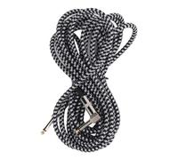 ShanQuilyx Câble de connexion pour guitare de 6,35 mm, câble d’instrument tissé pour guitare électrique, basse, microphone, haut-parleur, amplificateur et mixeur, âme en cuivre sans oxygène