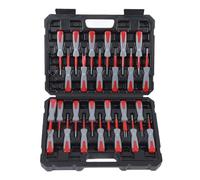 ShanQuilyx Kit d'outils de retrait de borne 26 pièces, outil de libération de connecteur de broche de faisceau de câbles universel, kit de retrait de borne électrique de voiture