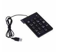 ShanQuilyx Pavé numérique USB, Mini pavé numérique, Clavier 18 Touches avec Inclinaison Ergonomique pour Ordinateur Portable, Ordinateur de Bureau, pavé numérique USB Anti-poussière pour