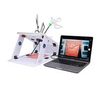 SHANRROW Boîte de Formation de Formateur de Simulation de laparoscopie, 10 modèles de Suture, Formation de Simulation de laparoscopie gynécologique, 4 modèles d'enseignement d'appareils
