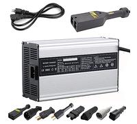 SHANRROW Chargeur de batterie professionnel pour chariot de golf 24/36/48/60/72 V, charge complète de 6 à 10 heures, chargeur intelligent pour voiture, bateau, chariot de golf EZGO