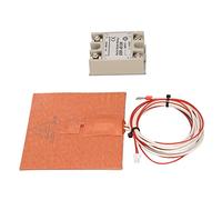 Shanrya 100mm X 100mm pour Tapis de Lit D'Imprimante 3D Tampon Thermique en Silicone pour Imprimante 3D V0.1 V0 Installation Facile