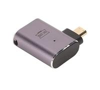 Shanrya Adaptateur HD vers Micro HD, Prise en Charge de la Résolution 8K, Convertisseur Micro HD vers HD, Boîtier en Alliage d'aluminium avec Lumière LED pour Téléviseurs et Ordinateurs Portables