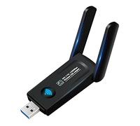 Shanrya Adaptateur WiFi USB sans Fil, Adaptateur WiFi Double Bande d'interface USB3.0 Noir 1200M pour Ordinateur de Bureau