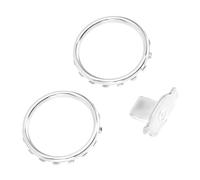 Shanrya Anneaux d'accentuation de Contrôleur, Boutons de Commutation de Contrôleur, Accessoires de Remplacement, Mat, Sûr, Facile à Installer pour Contrôleur de Jeu (SILVER)