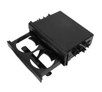 Shanrya Boîte de Rangement pour autoradio, Porte-gobelet pour autoradio Simple DIN Universel 2 en 1 pour la Collecte d'objets