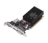 Shanrya Carte Graphique de Jeu, Dissipation Thermique Silencieuse 128 Bits 3 Ports de Sortie Carte Graphique d'ordinateur Facile à Utiliser 2560 X 1600 pour PC (GT730 2 Go DDR3 128 Bits PCI-E)