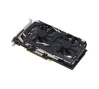 Shanrya Carte Graphique de Jeu RX580, Interface DVI DP 8 Go Double Ventilateur Haute Résolution Carte Graphique d'ordinateur de Bureau à Faible Bruit pour Linux (RX580 8 Go GDDR5 256BIT)