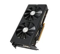 Shanrya Carte Graphique, Fréquence de Base 1306 MHz RX580 8 Go GDDR5 PC Carte Graphique PCB Board 256 Bits avec 2 Ventilateurs de Refroidissement pour Les Entreprises