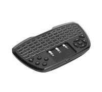Shanrya Clavier, Mini-Clavier Unique à Deux Souris, Distance de Travail de 10 mètres Bouton Gauche et Droit pour Game Home Multi-Finger Touch Office