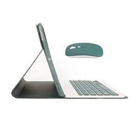 Shanrya Clavier sans Fil, Couverture de Clavier Intelligent de Réveil Automatique, Ajustement Parfait avec Porte-Stylo pour Tablette Pro 10,5 Pouces (Vert)