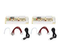 Shanrya , codeur de jeux facile à installer, codeur de console de jeux Clignotant LED durable rentable pour MAME pour PC (QM070913 (double)